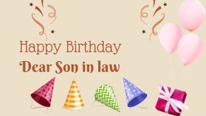 Birthday Messages For Son in Law