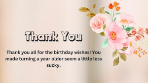 Thank You Messages For Birthday Greetings