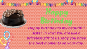 Birthday Wishes For Sister In Law