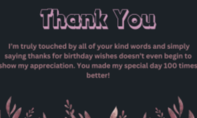Thank You For Birthday Wishes