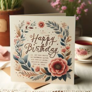 Birthday Wish Card For Mother